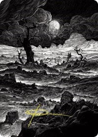 Plains (78/81) Art Card (Gold-Stamped Signature) (78) [Art Series: Innistrad: Crimson Vow]