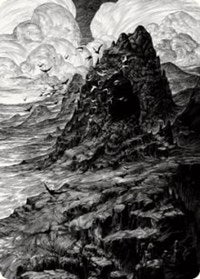 Mountain Art Card (80) [Art Series: Innistrad: Crimson Vow]