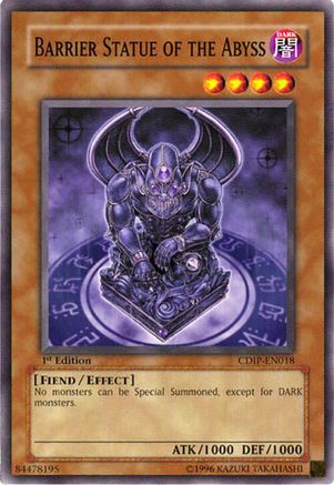 Barrier Statue of the Abyss (CDIP-EN018) - Cyberdark Impact 1st Edition