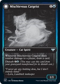 Mischievous Catgeist (336) [Innistrad: Double Feature]