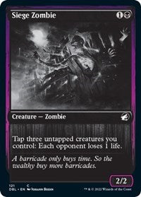 Siege Zombie (121) [Innistrad: Double Feature]