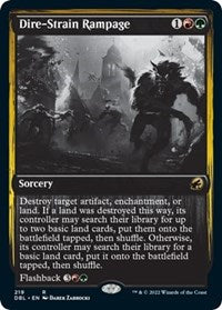 Dire-Strain Rampage (219) [Innistrad: Double Feature]