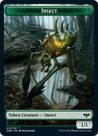 Insect // Human Soldier Double-Sided Token (13 // 15) [Innistrad: Crimson Vow]