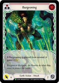 Burgeoning (Red) - LGS069 (LGS069) [Flesh and Blood: Promo Cards]
