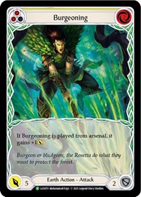 Burgeoning (Yellow) - LGS070 (LGS070) [Flesh and Blood: Promo Cards]