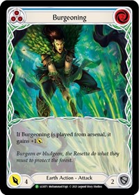 Burgeoning (Blue) - LGS071 (LGS071) [Flesh and Blood: Promo Cards]