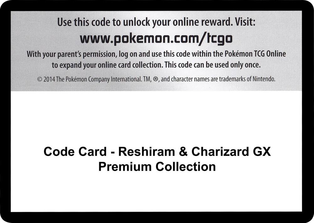 Code Card - Reshiram & Charizard GX Premium Collection [Miscellaneous Cards & Products]