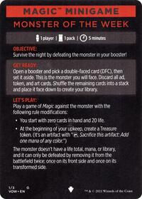 Magic Minigame: Monster of The Week (1) [Innistrad: Crimson Vow]