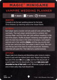 Magic Minigame: Vampire Wedding Planner (2) [Innistrad: Crimson Vow]