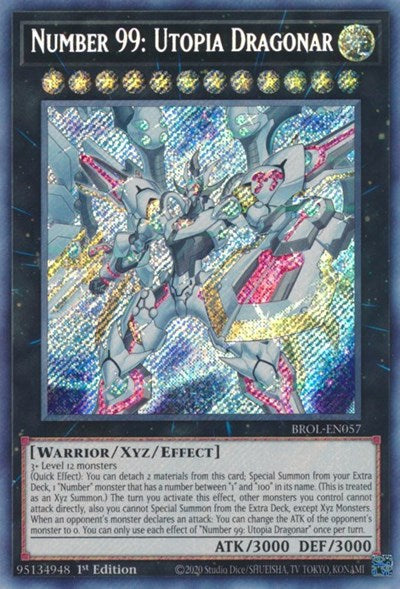 Number 99: Utopia Dragonar (BROL-EN057) [Brothers of Legend]