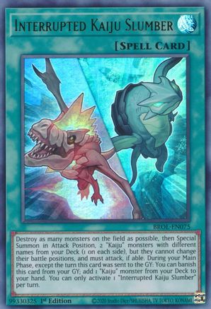 Interrupted Kaiju Slumber (BROL-EN075) - Brothers of Legend 1st Edition