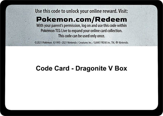 Code Card - Dragonite V Box [SWSH08: Fusion Strike]