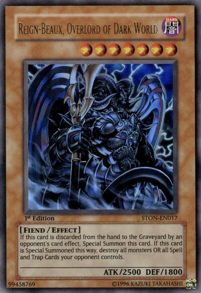 Reign-Beaux, Overlord of Dark World (STON-EN017) [Strike of Neos]