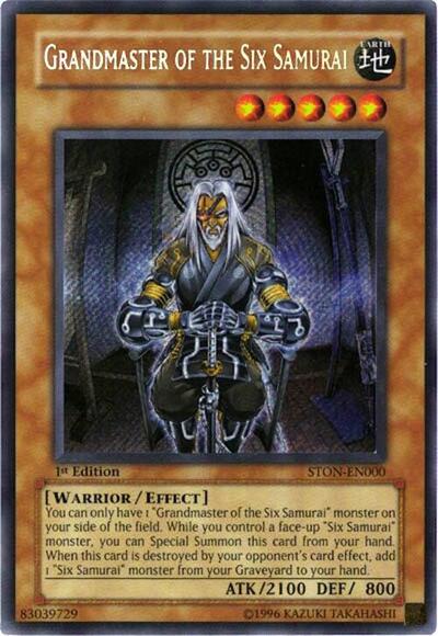 Grandmaster of the Six Samurai (STON-EN000) [Strike of Neos]