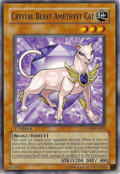 Crystal Beast Amethyst Cat (FOTB-EN002) [Force of the Breaker]