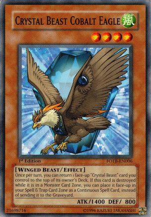Crystal Beast Cobalt Eagle (FOTB-EN006) - Force of the Breaker Unlimited