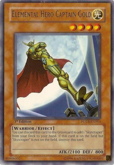 Elemental Hero Captain Gold (FOTB-EN014) [Force of the Breaker]