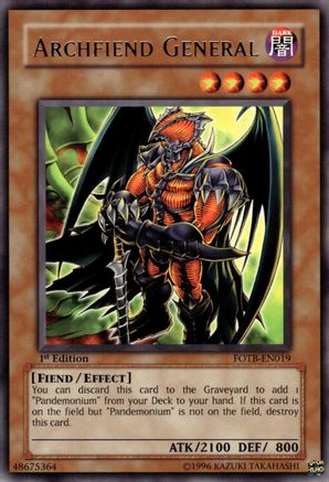 Archfiend General (FOTB-EN019) - Force of the Breaker Unlimited