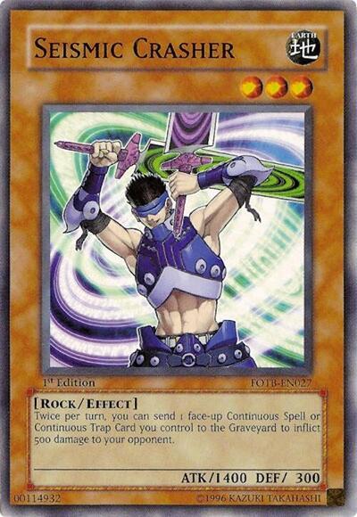 Seismic Crasher (FOTB-EN027) [Force of the Breaker]