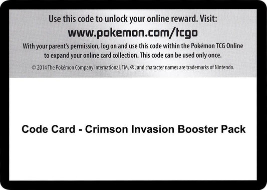 Code Card - Crimson Invasion Booster Pack [SM - Crimson Invasion]