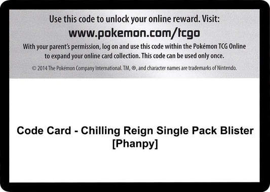 Code Card - Chilling Reign Single Pack Blister [Phanpy] [SWSH06: Chilling Reign]