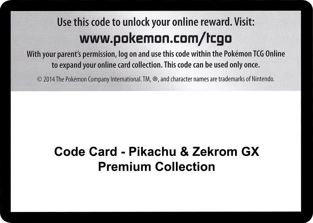 Code Card - Pikachu & Zekrom GX Premium Collection [Miscellaneous Cards & Products]