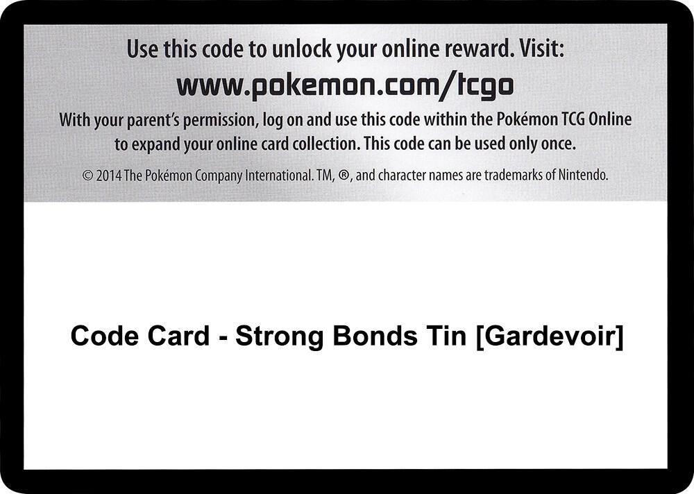 Code Card - Strong Bonds Tin [Gardevoir] [Miscellaneous Cards & Products]