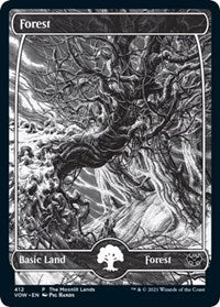 Forest (Moonlit Land) (Foil Etched) (412) [WPN & Gateway Promos]