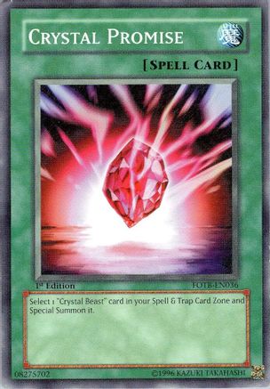 Crystal Promise (FOTB-EN036) - Force of the Breaker 1st Edition