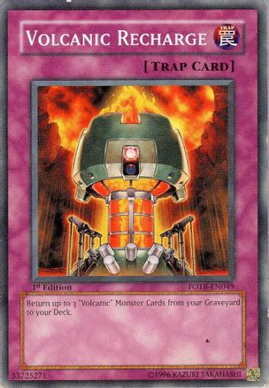Volcanic Recharge (FOTB-EN049) - Force of the Breaker 1st Edition