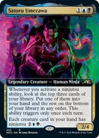 Satoru Umezawa (Extended Art) (493) [Kamigawa: Neon Dynasty]