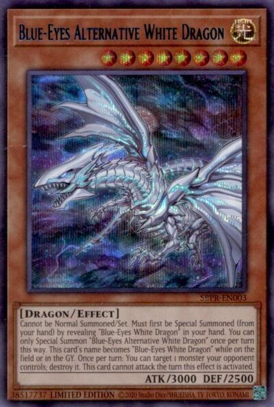Blue-Eyes Alternative White Dragon (SBPR-EN003) [Miscellaneous Promotional Cards]