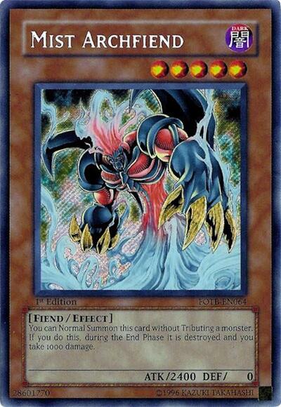 Mist Archfiend (FOTB-EN064) [Force of the Breaker]