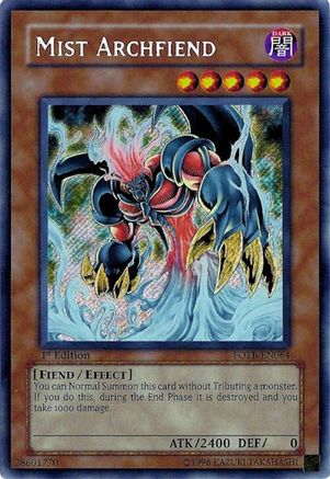 Mist Archfiend (FOTB-EN064) - Force of the Breaker 1st Edition