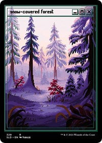Snow-Covered Forest (PixelSnowLands.jpg) (329) [Secret Lair Drop Series]