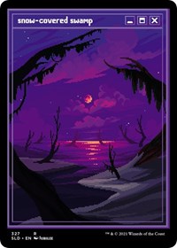 Snow-Covered Swamp (PixelSnowLands.jpg) (327) [Secret Lair Drop Series]