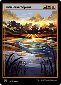 Snow-Covered Plains (PixelSnowLands.jpg) (325) [Secret Lair Drop Series]