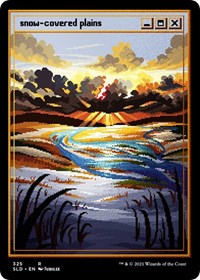 Snow-Covered Plains (PixelSnowLands.jpg) (Foil Etched) (325) [Secret Lair Drop Series]