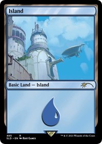 Island (Secret Lair x Arcane: Lands) (485) [Secret Lair Drop Series]