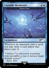 Unstable Harmonics - Rhystic Study (478) [Secret Lair Drop Series]
