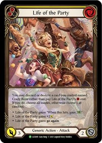 Life of the Party (Yellow) - LGS085 (LGS085) [Flesh and Blood: Promo Cards]