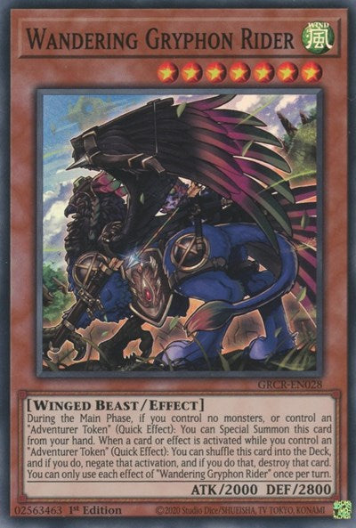 Wandering Gryphon Rider (GRCR-EN028) [The Grand Creators]