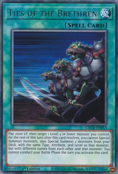 Ties of the Brethren (GRCR-EN053) [The Grand Creators]