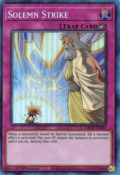 Solemn Strike (CR) (GRCR-EN059) [The Grand Creators]