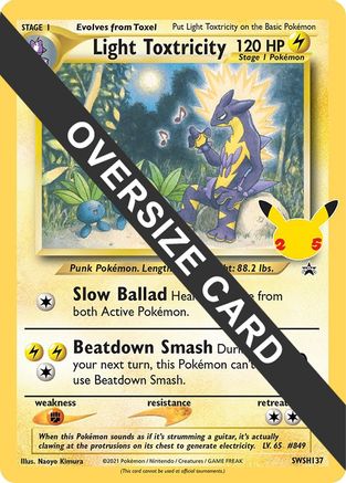 Light Toxtricity SWSH137  Jumbo Cards - Promo