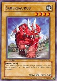 Sabersaurus (SD09-EN003) [Structure Deck: Dinosaur's Rage]
