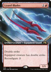 Lizard Blades (Extended Art) (468) [Kamigawa: Neon Dynasty]