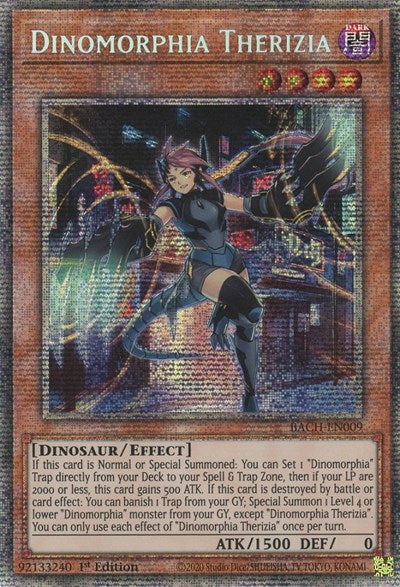 Dinomorphia Therizia (Starlight Rare) (BACH-EN009) [Battle of Chaos]