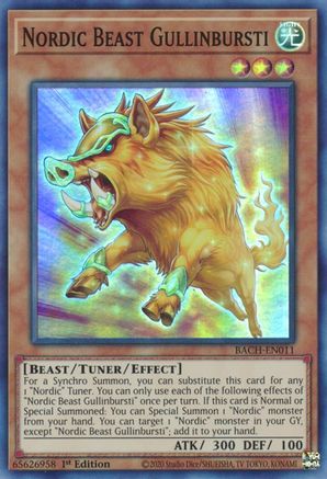 Nordic Beast Gullinbursti (BACH-EN011) - Battle of Chaos 1st Edition