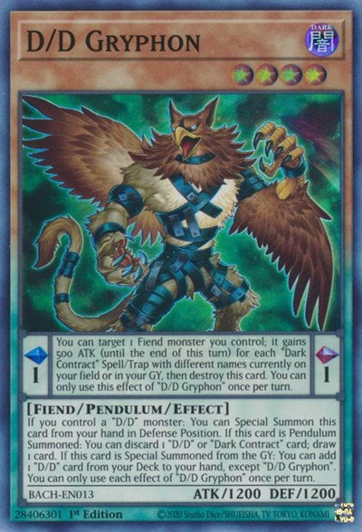 D/D Gryphon (BACH-EN013) [Battle of Chaos]